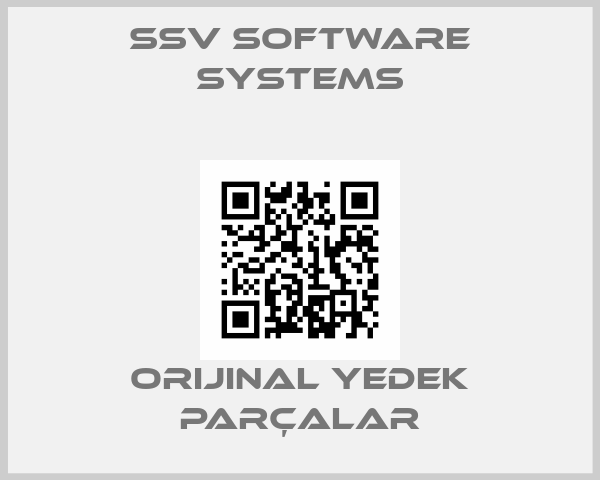SSV SOFTWARE SYSTEMS